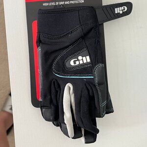 Gill Women's Black and White Sailing Gloves